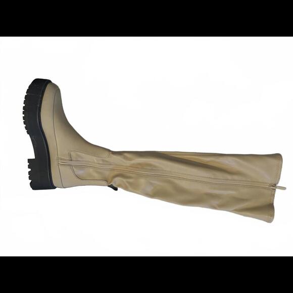 DISCOUNT SHIPPING NEW Franco Sarto Janna Stylish Chunky Knee-High Boots size 6 - Picture 7 of 7